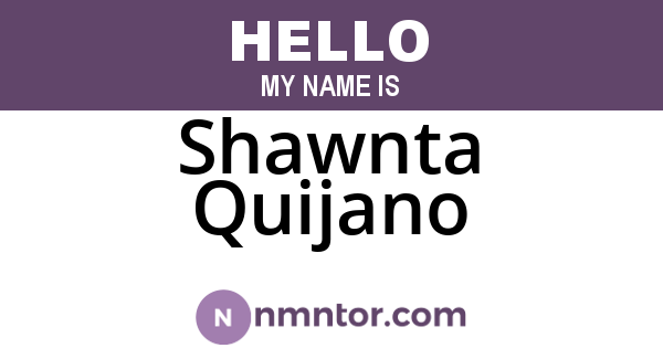 Shawnta Quijano