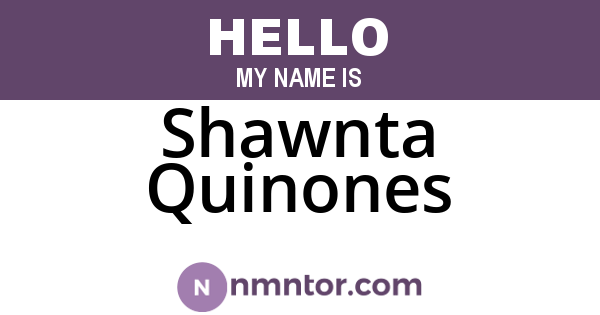 Shawnta Quinones