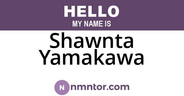 Shawnta Yamakawa
