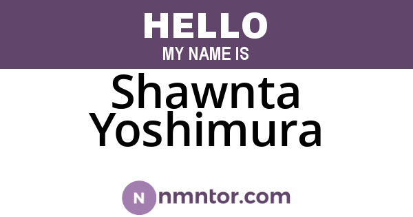 Shawnta Yoshimura
