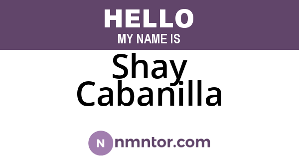 Shay Cabanilla