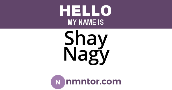 Shay Nagy