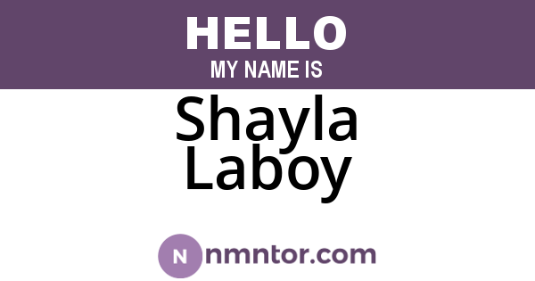Shayla Laboy