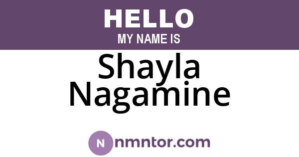 Shayla Nagamine