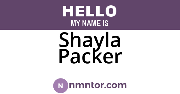 Shayla Packer