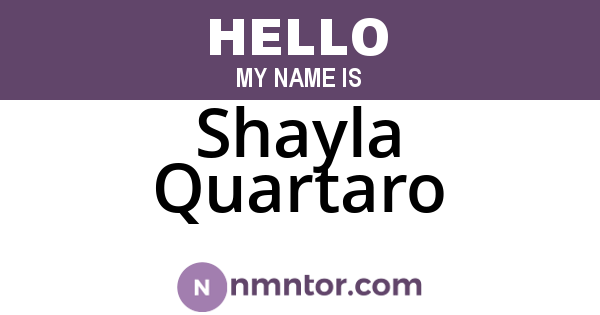 Shayla Quartaro