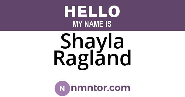 Shayla Ragland