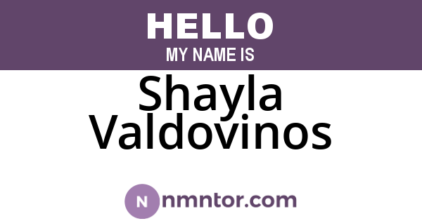 Shayla Valdovinos