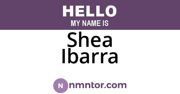 Shea Ibarra