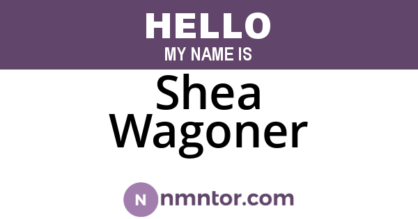 Shea Wagoner