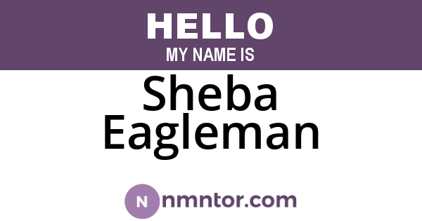 Sheba Eagleman
