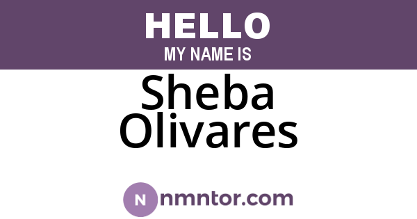 Sheba Olivares