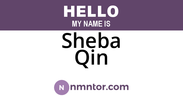 Sheba Qin