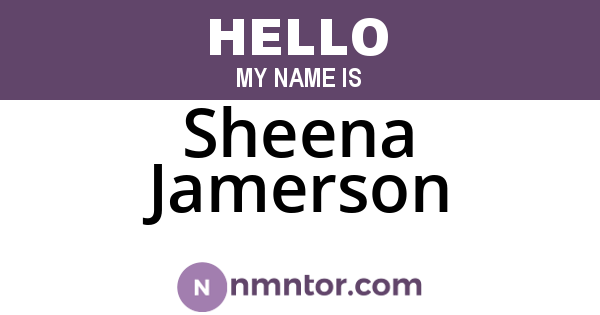 Sheena Jamerson