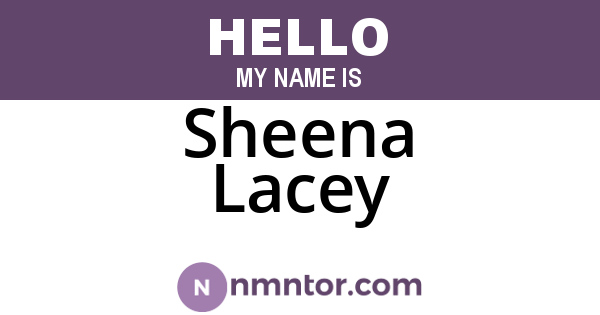 Sheena Lacey
