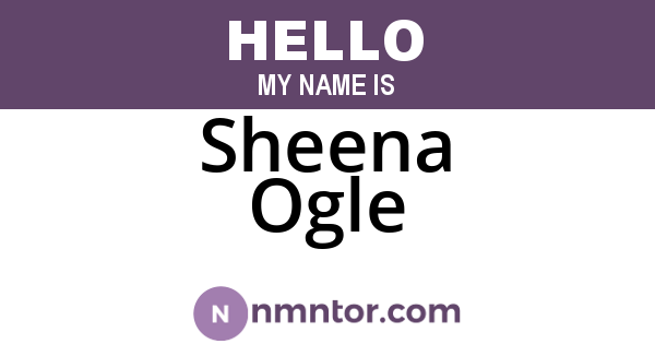 Sheena Ogle