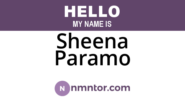 Sheena Paramo