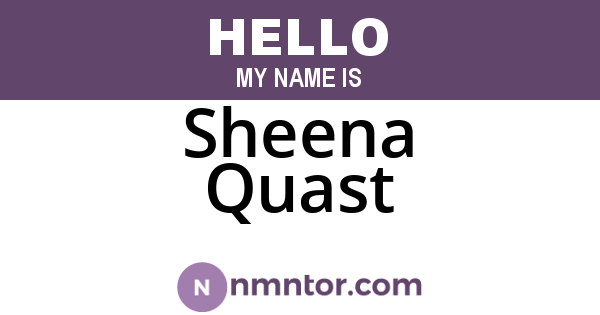 Sheena Quast