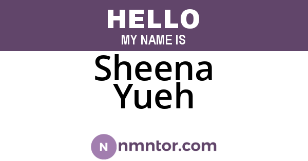 Sheena Yueh