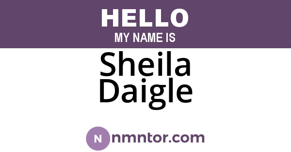 Sheila Daigle