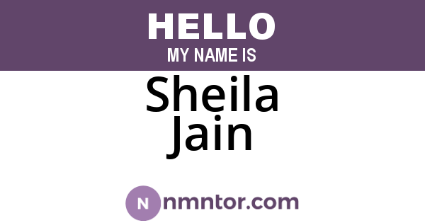 Sheila Jain