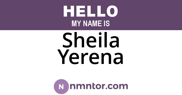 Sheila Yerena
