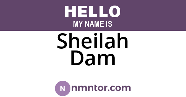 Sheilah Dam
