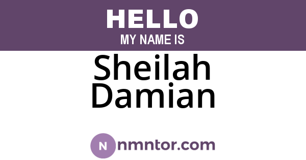Sheilah Damian