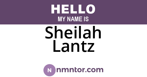 Sheilah Lantz