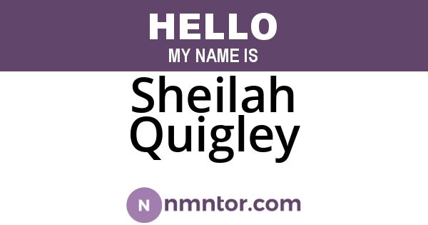Sheilah Quigley