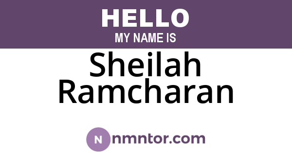 Sheilah Ramcharan