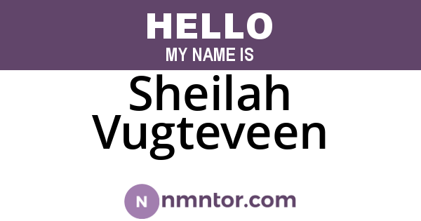 Sheilah Vugteveen