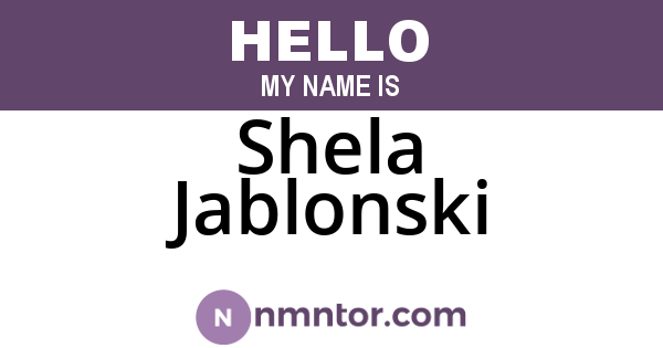 Shela Jablonski