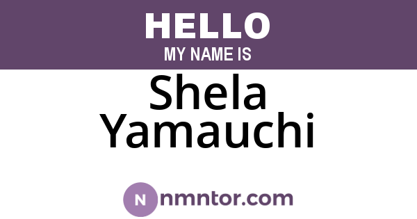 Shela Yamauchi