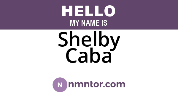 Shelby Caba