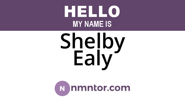 Shelby Ealy