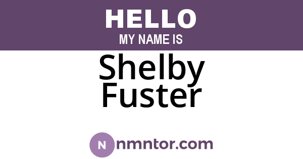 Shelby Fuster