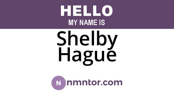 Shelby Hague
