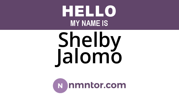 Shelby Jalomo