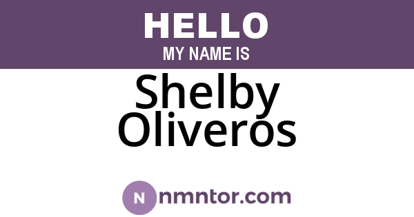 Shelby Oliveros