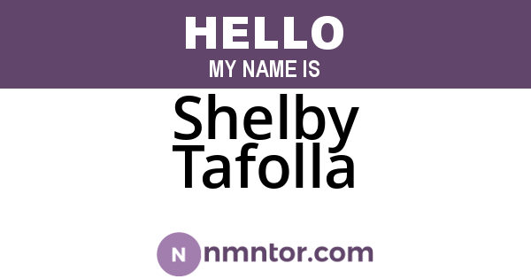 Shelby Tafolla