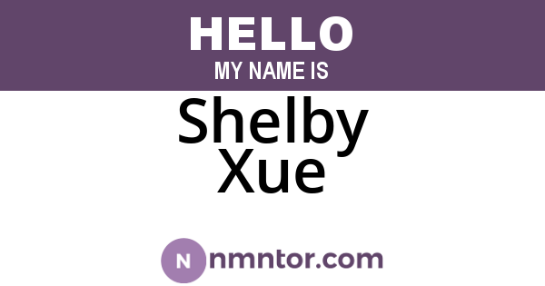Shelby Xue
