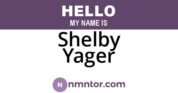 Shelby Yager