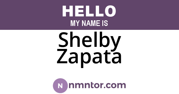 Shelby Zapata