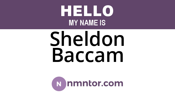 Sheldon Baccam