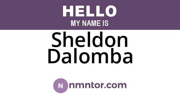 Sheldon Dalomba