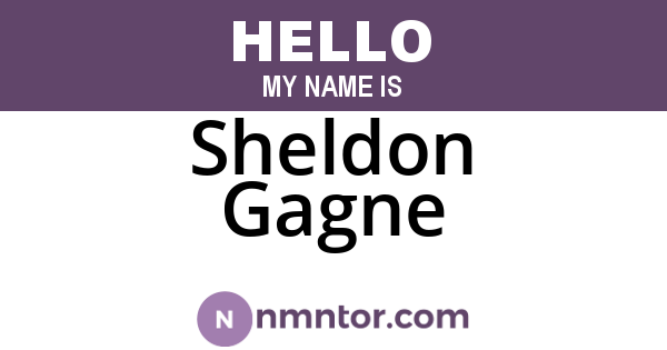 Sheldon Gagne