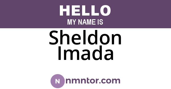 Sheldon Imada