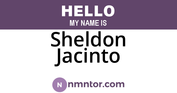 Sheldon Jacinto