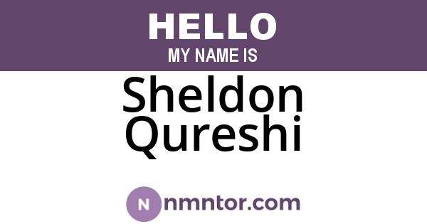 Sheldon Qureshi